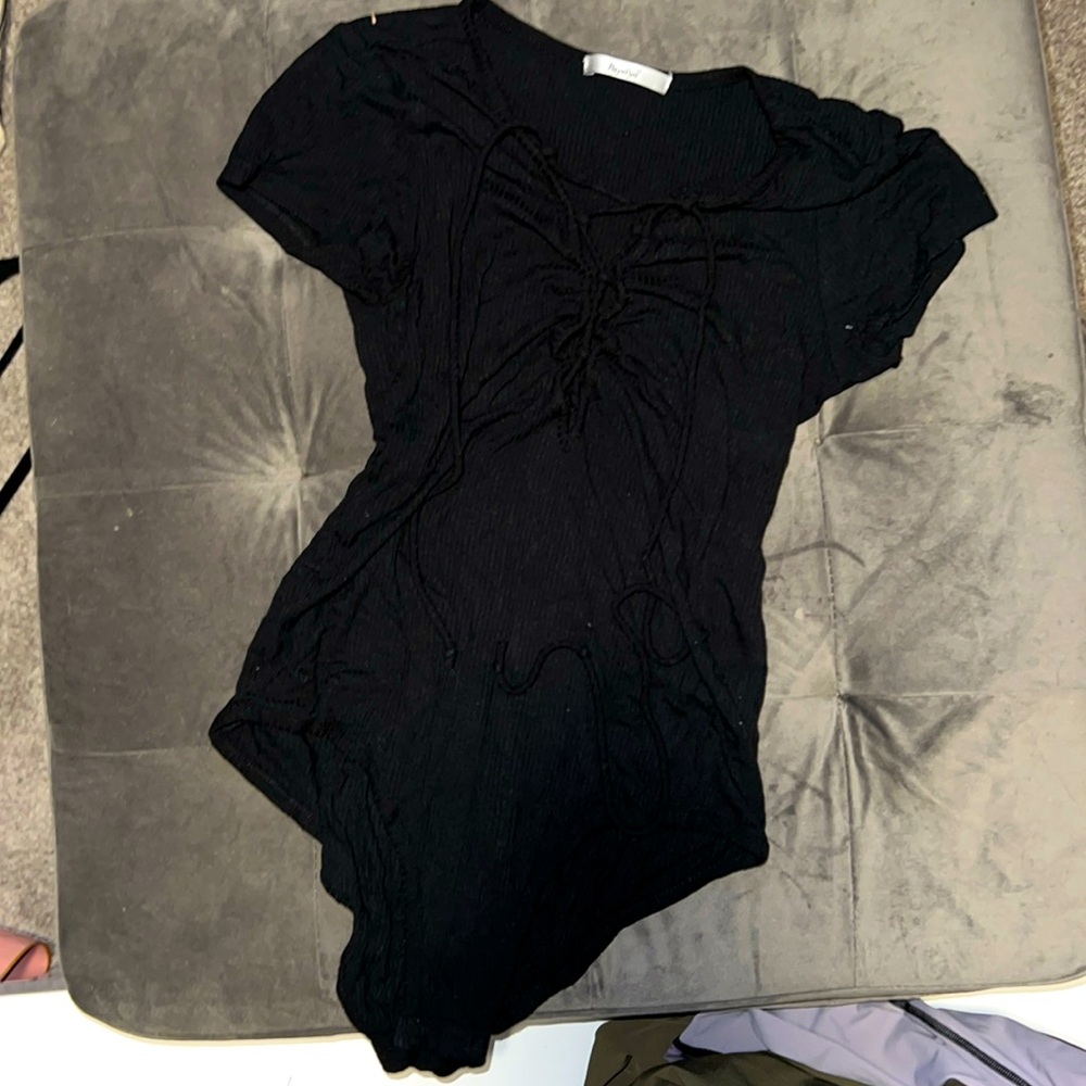 black bodysuit